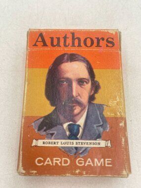 Vintage Whitman Authors Card Game Box Classic Literary Themed Deck Collectors